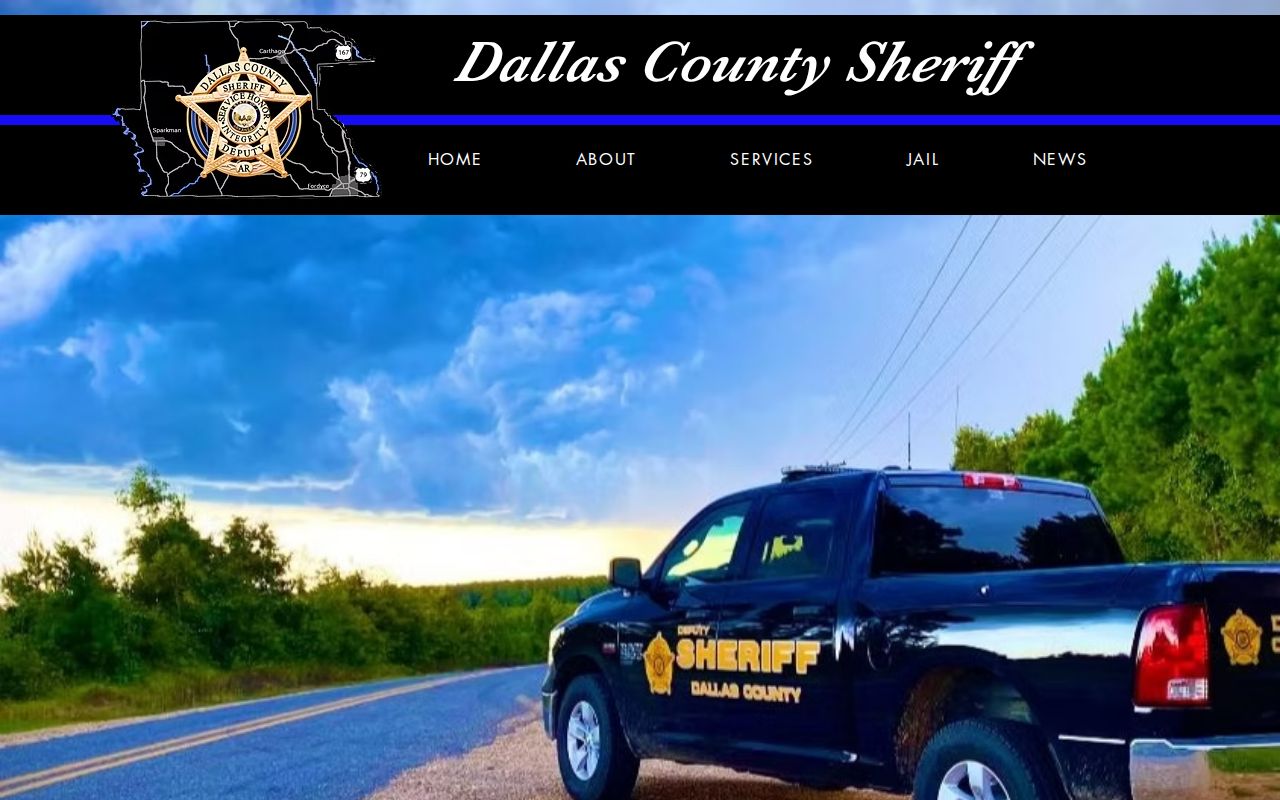 Dallas County criminal history sheriff homepage roster and records links